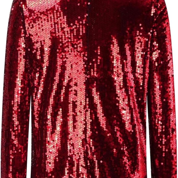 Red Sequins bling women black blazer jacket long sleeve
Fits true to size - Picture 4 of 4